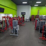 Life Fitness, Hammer Strength and Matrix upper body machines greet you at you walk in the door.