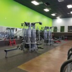 Our 8 station cable set , dumbbells, fixed barbells and smith machine set up your workout.